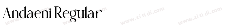 Andaeni Regular字体转换